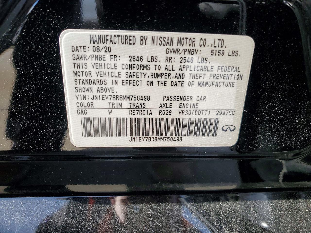 2021 INFINITI Q50