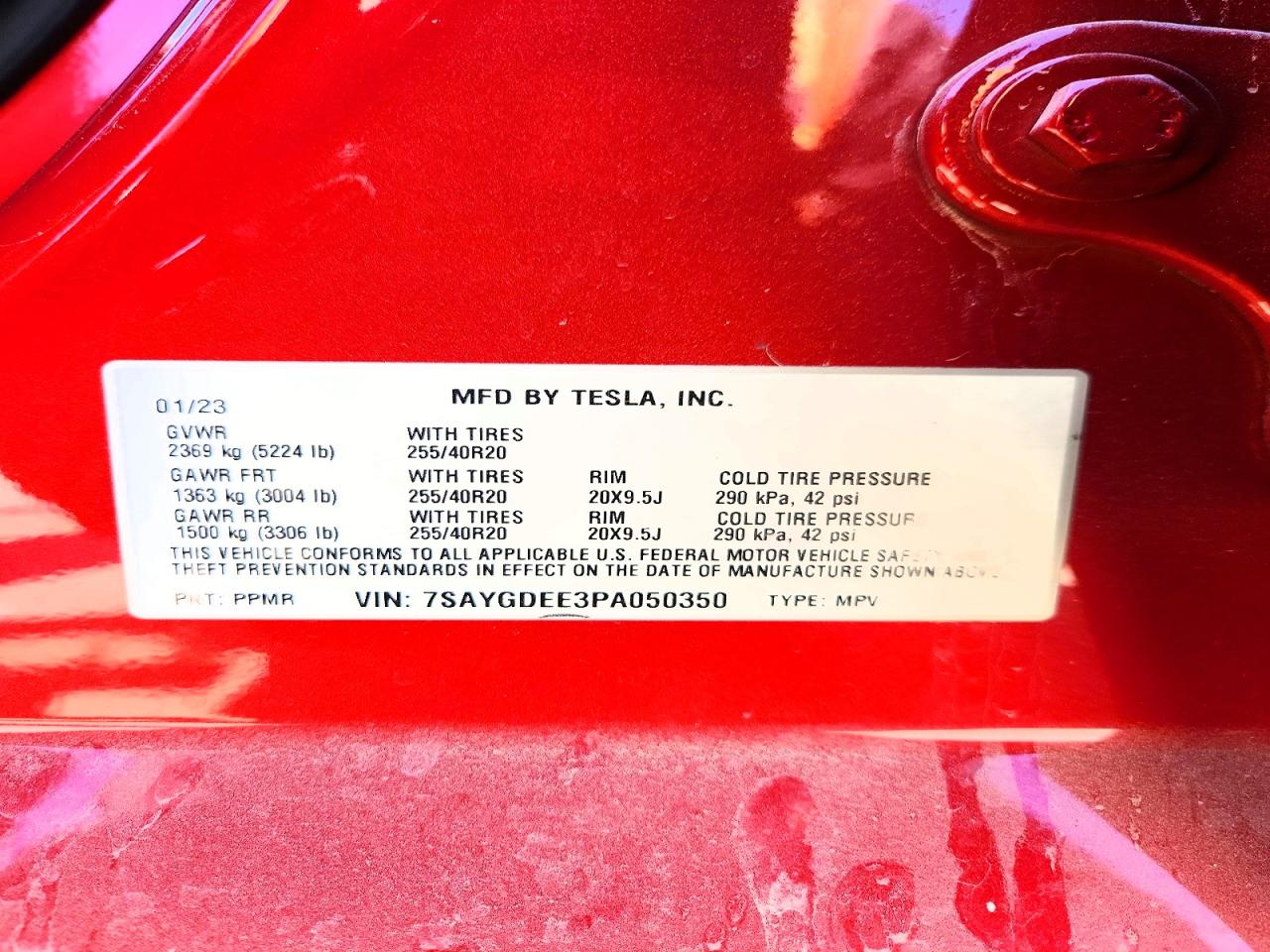 2023 TESLA MODEL Y