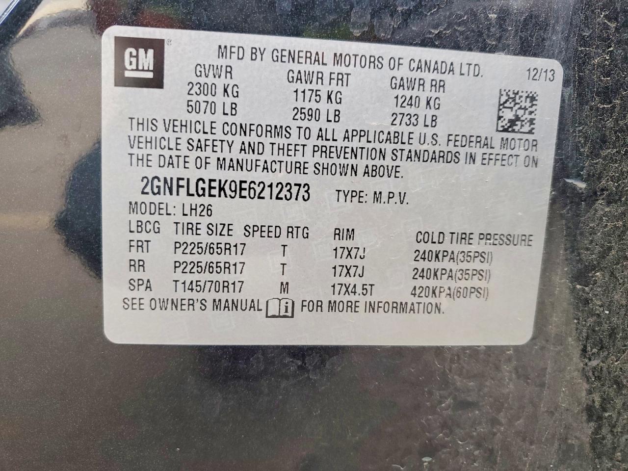 2014 CHEV EQUINOX