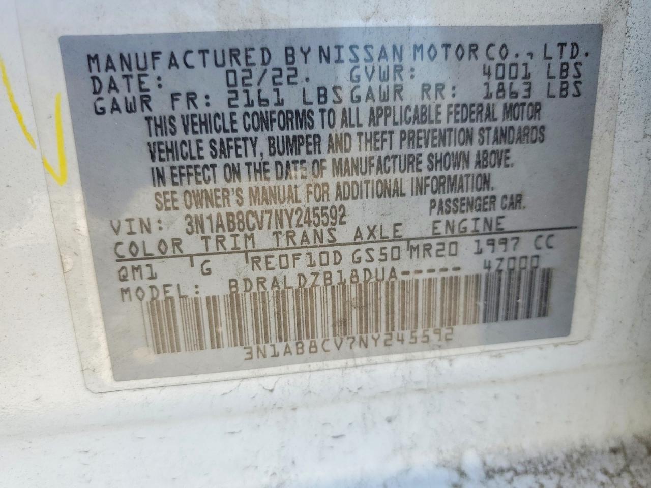 2022 NISSAN SENTRA