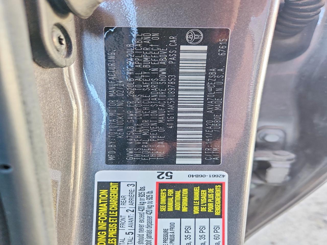 2024 TOYOTA CAMRY