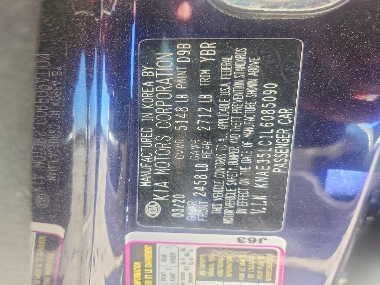 2020 KIA STINGER