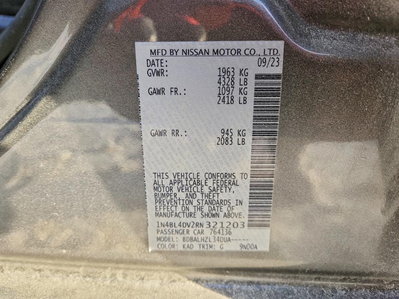2024 NISSAN ALTIMA