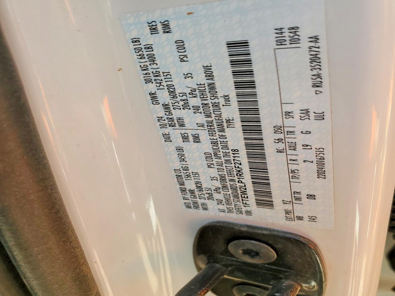 2024 FORD F150