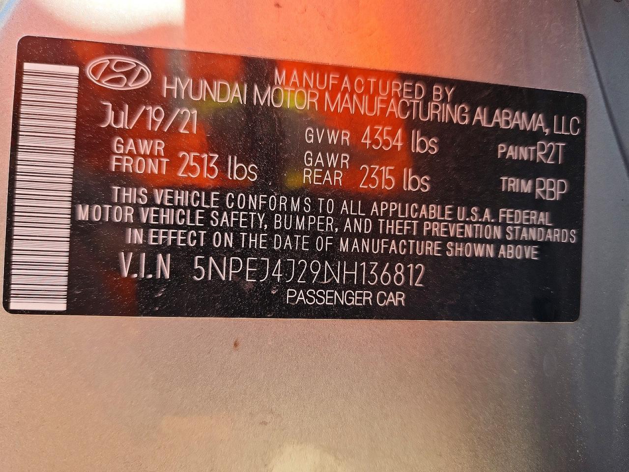 2022 HYUNDAI SONATA