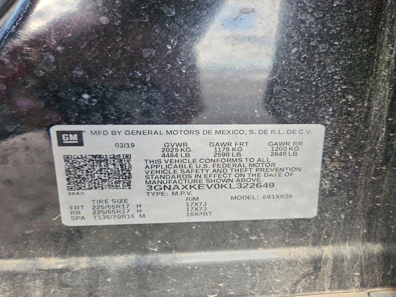 2019 CHEVROLET EQUINOX