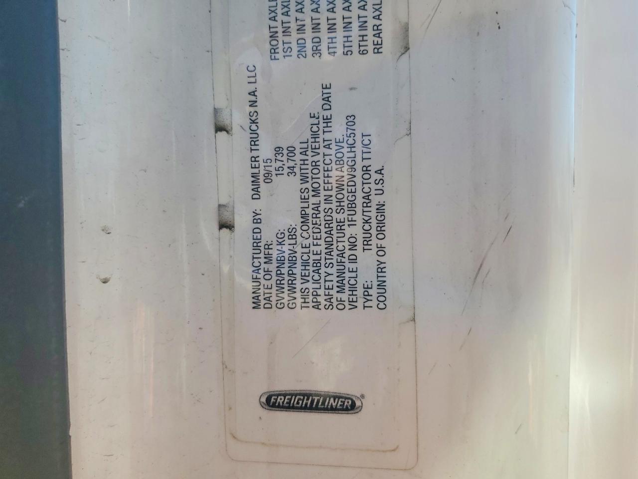 2016 FREIGHTLINER ALL OTHER
