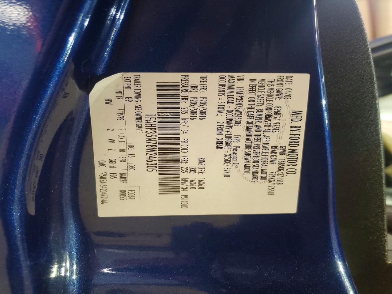 2008 FORD FOCUS