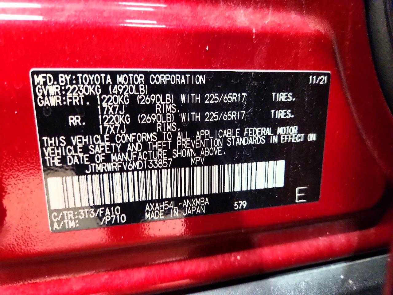 2021 TOYOTA RAV4