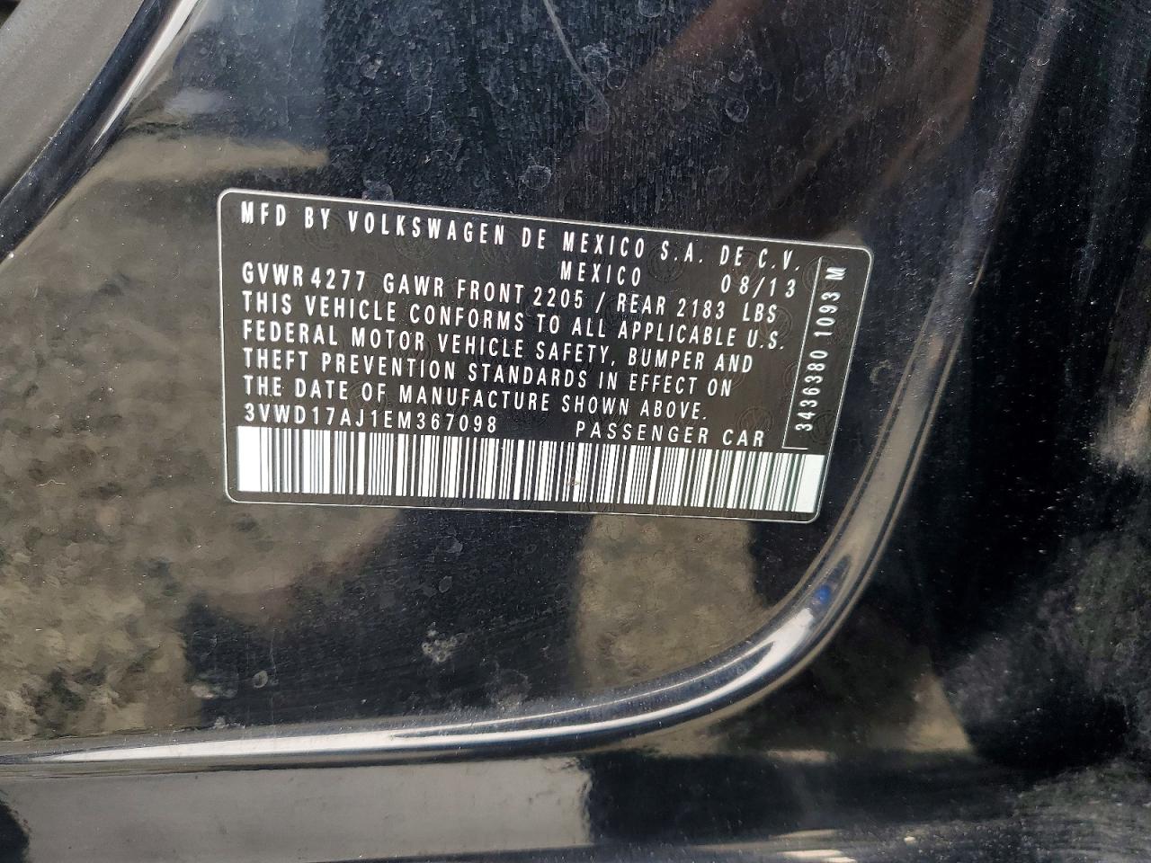 2014 VOLKSWAGEN JETTA