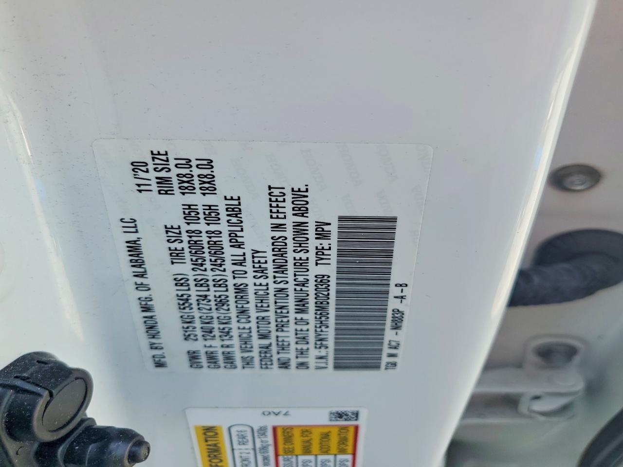 2021 HONDA PILOT