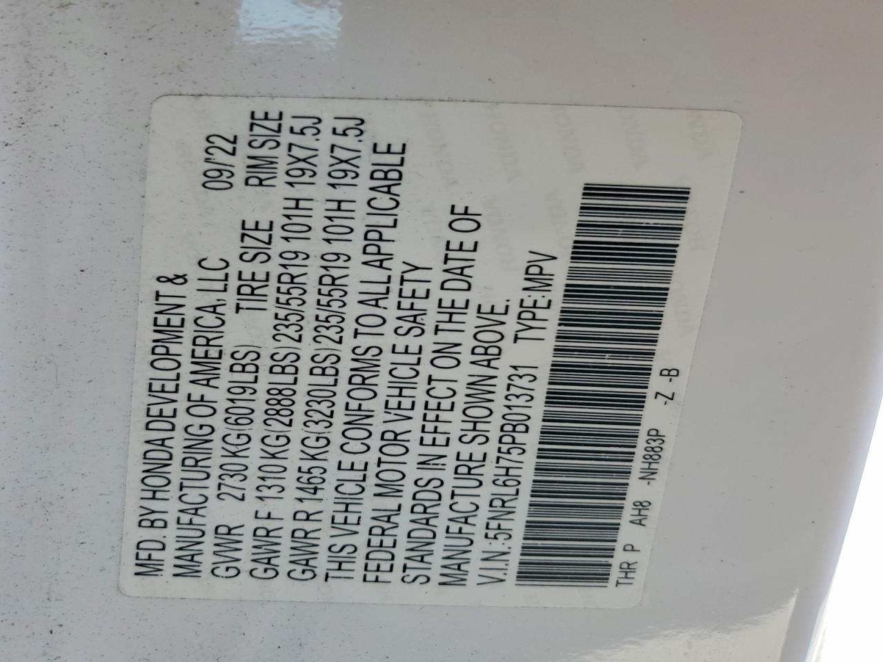 2023 HONDA ODYSSEY
