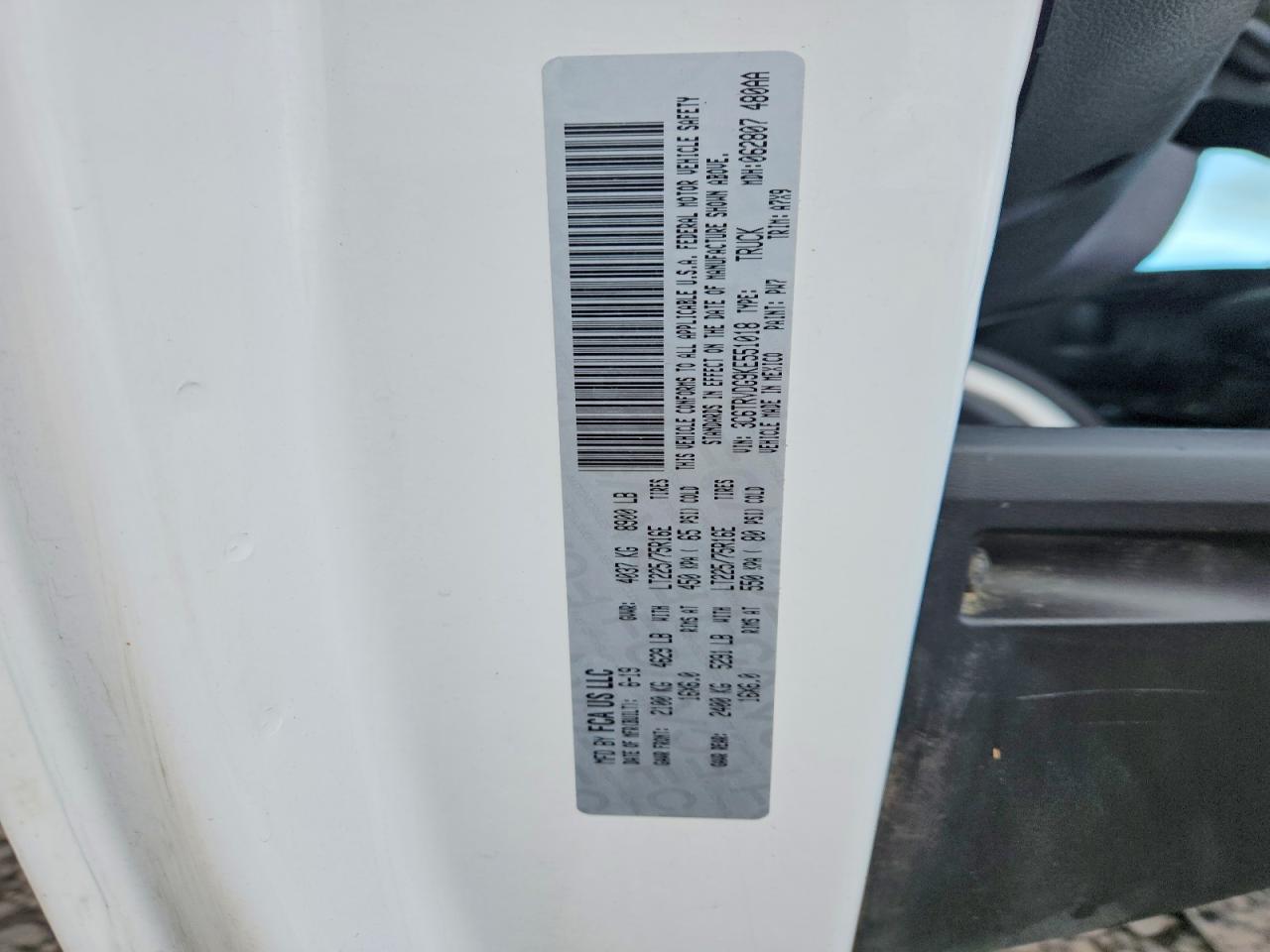 2019 RAM PROMASTER