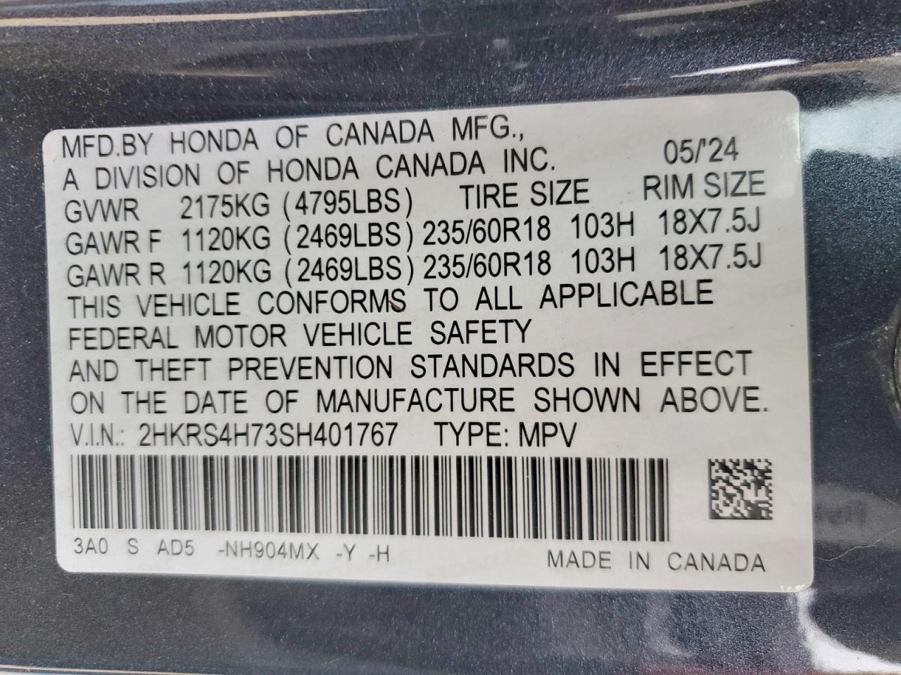 2025 HONDA CRV
