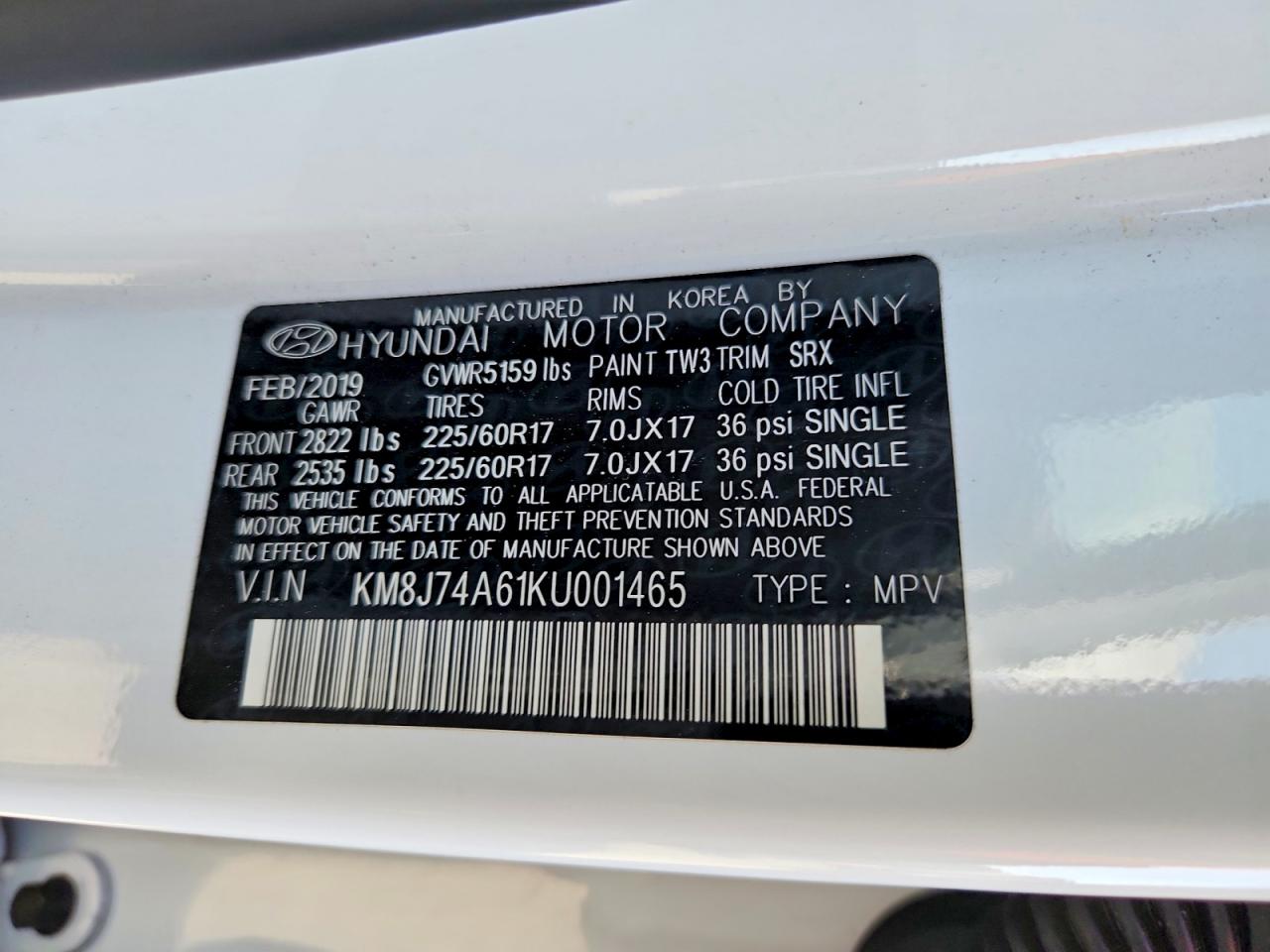 2019 HYUNDAI NEXO