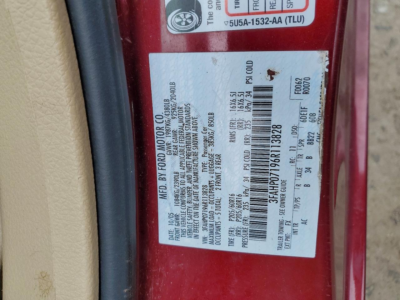 2006 FORD FUSION