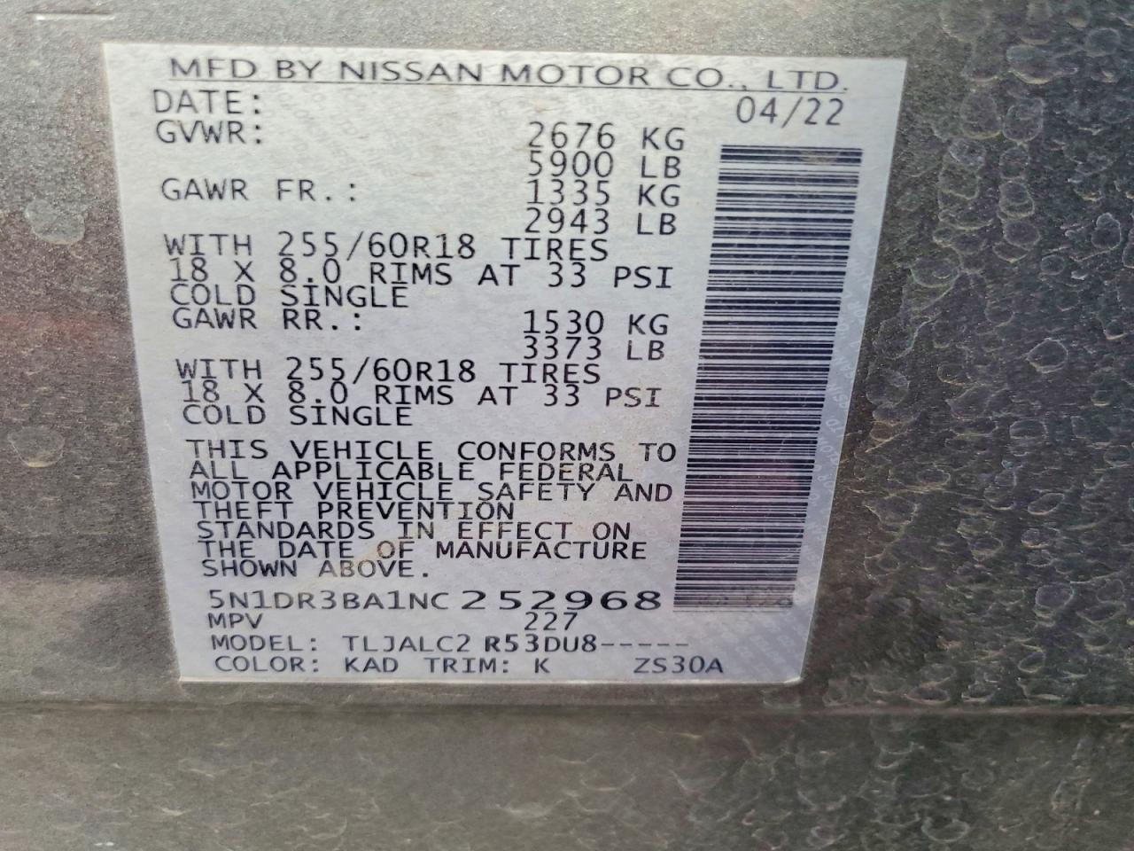 2022 NISSAN PATHFINDER