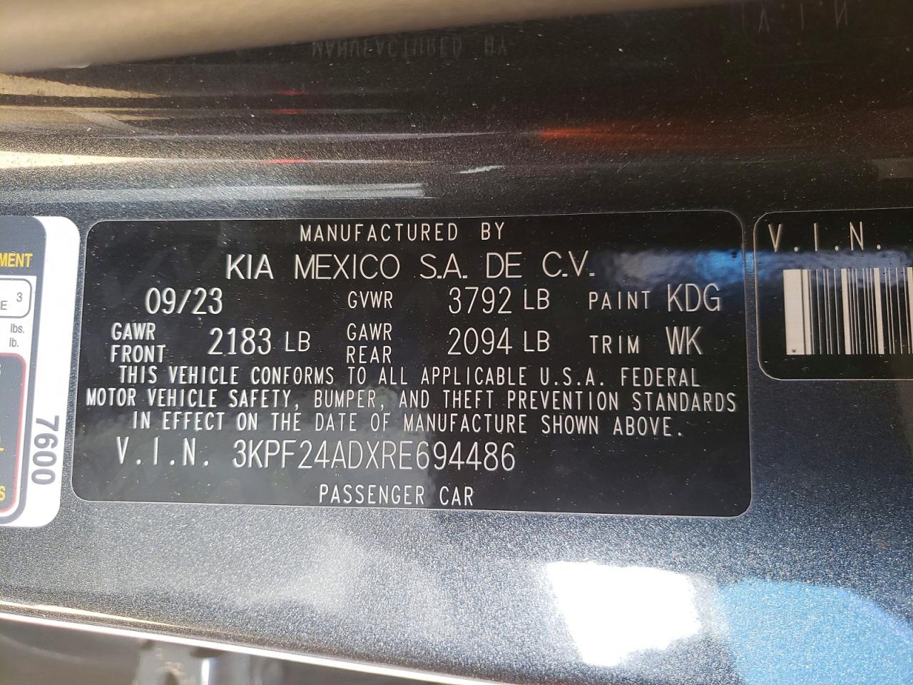 2024 KIA FORTE