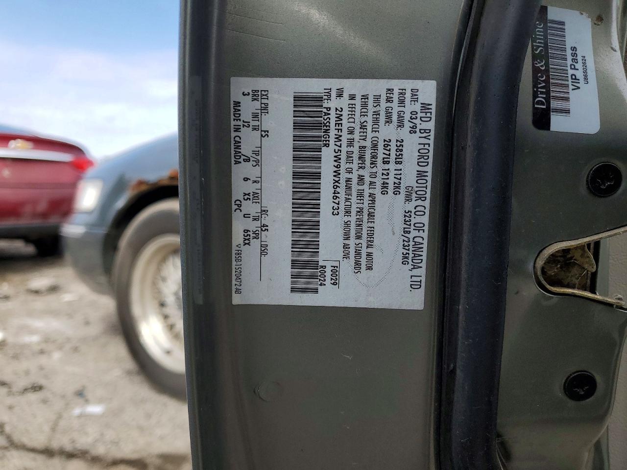 1998 MERCURY GRMARQUIS