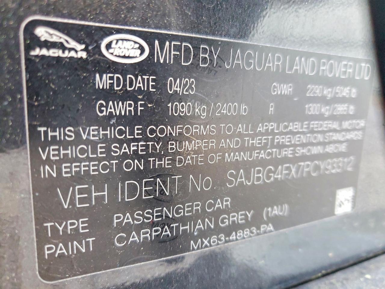 2023 JAGUAR XF