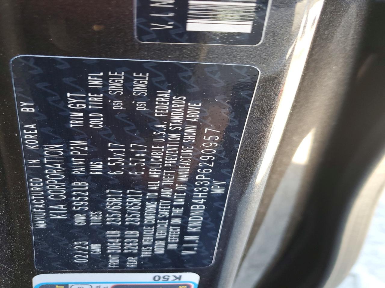 2023 KIA ALL OTHER