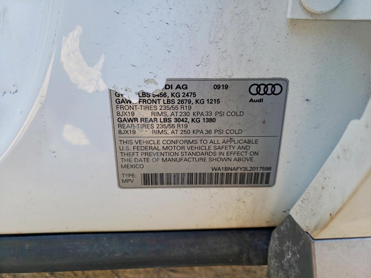 2020 AUDI Q5