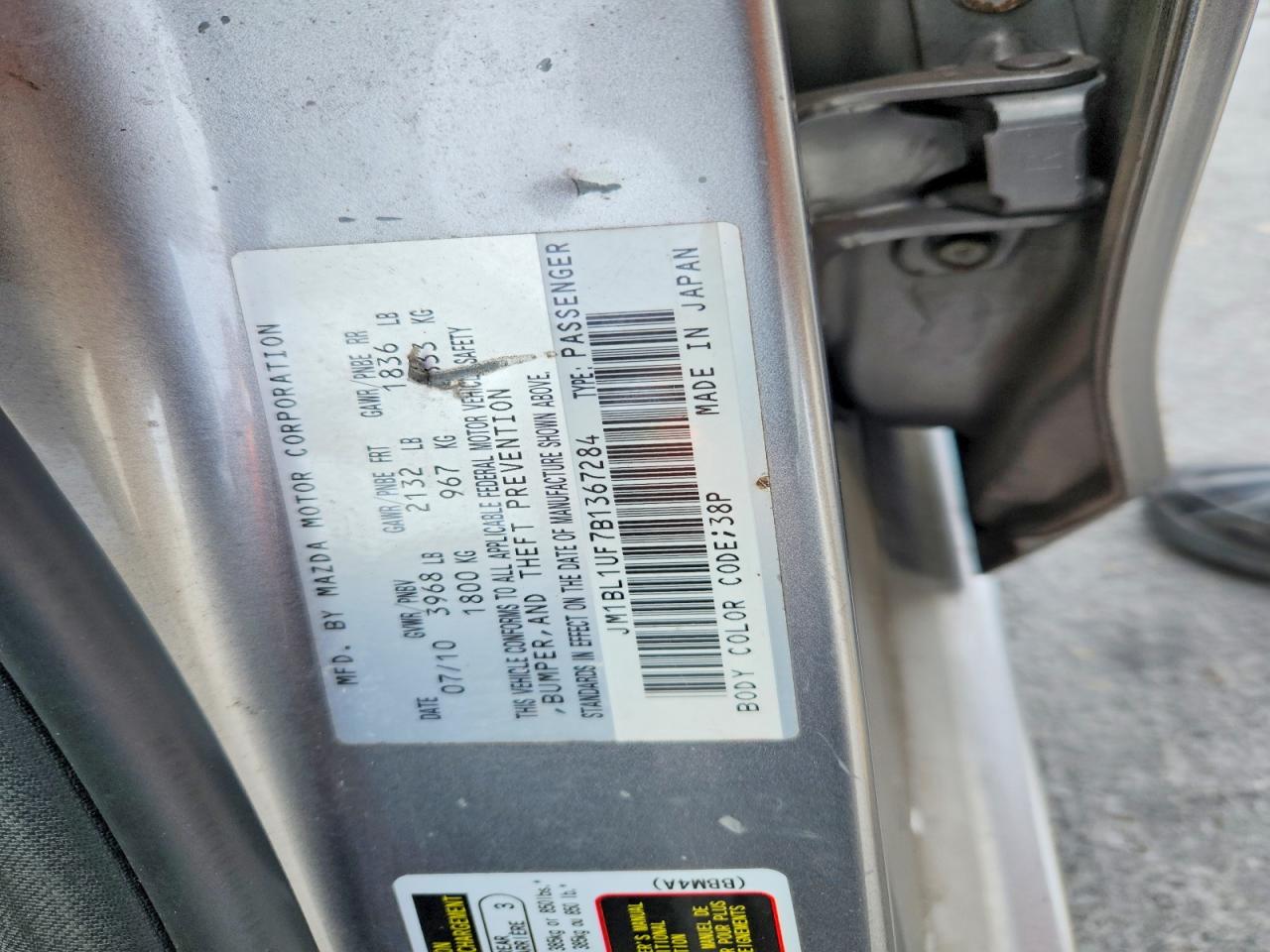2011 MAZDA 3