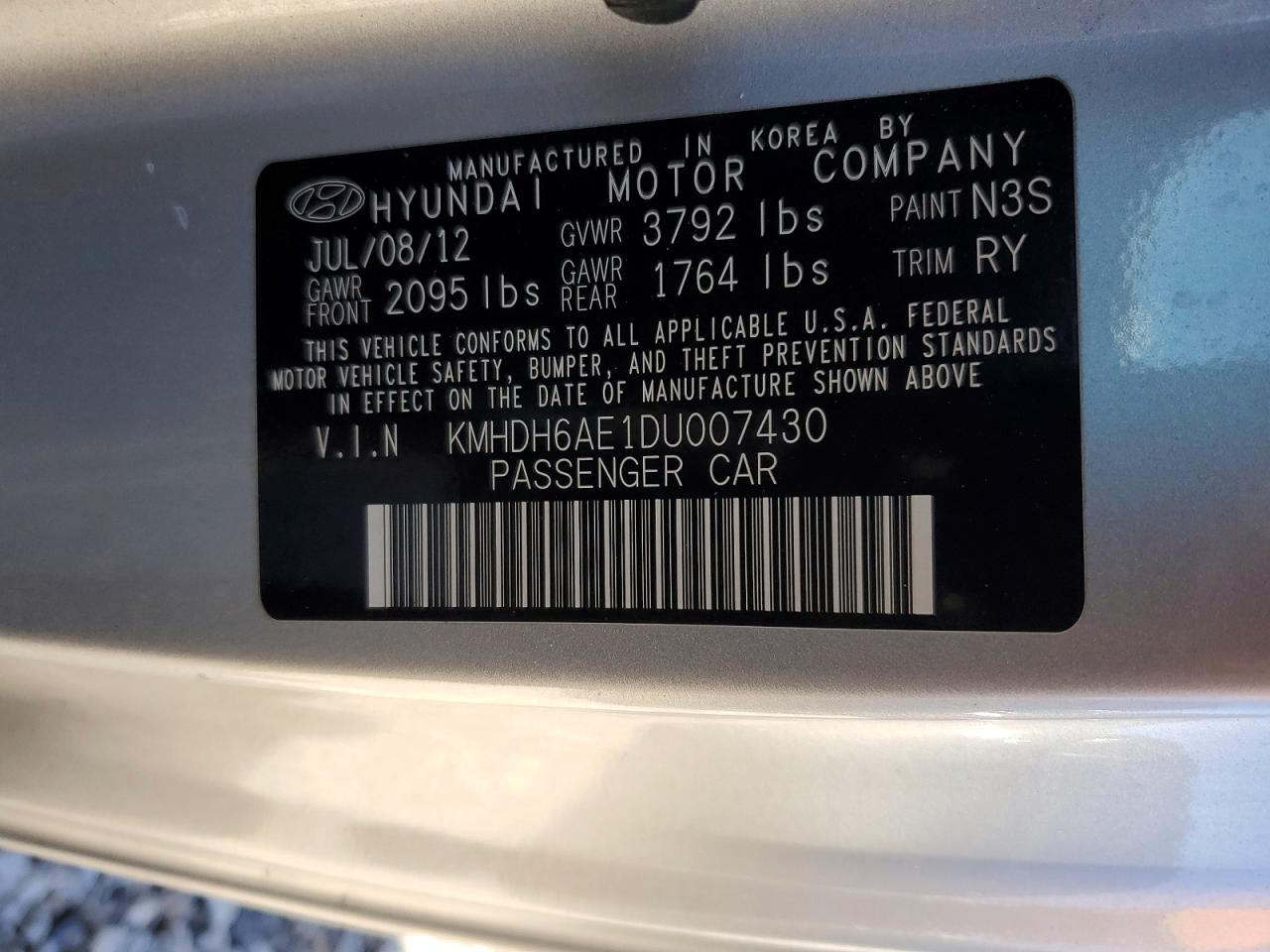 2013 HYUNDAI ELANTRA