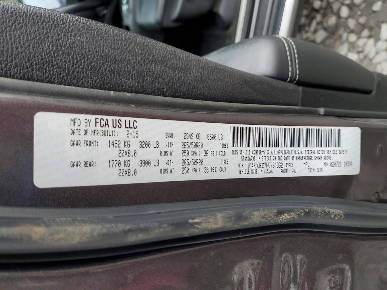 2015 DODGE DURANGO