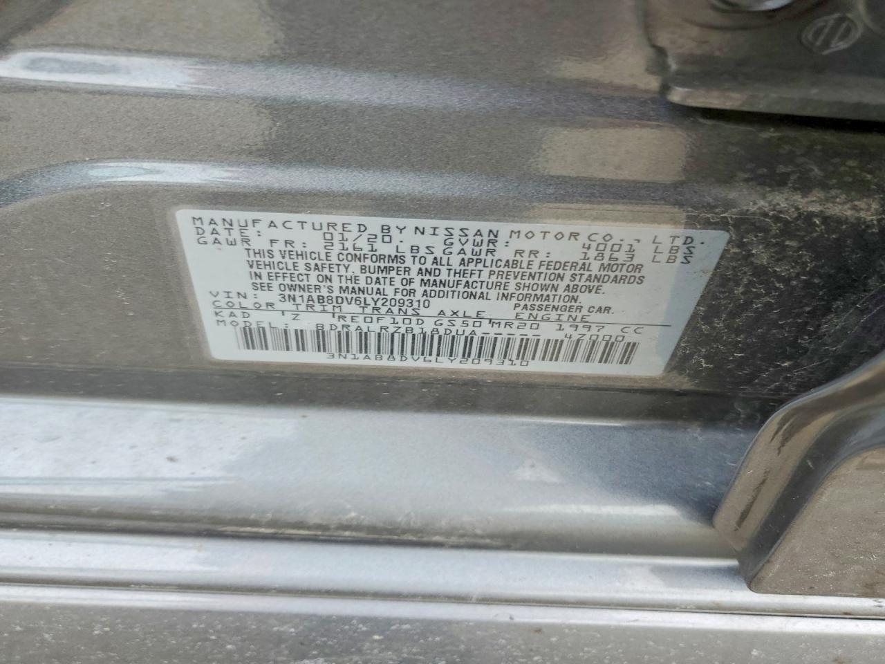 2020 NISSAN SENTRA