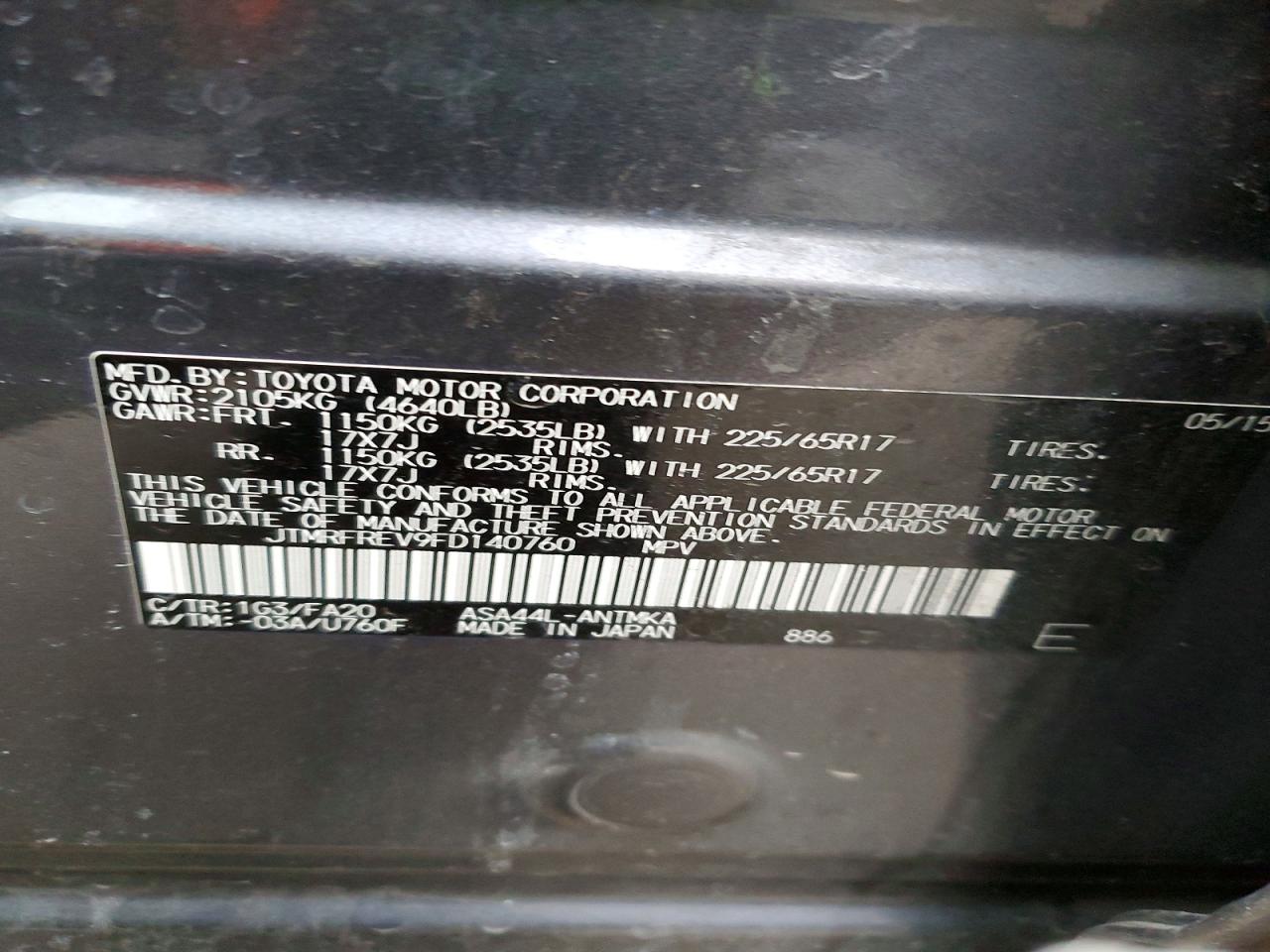 2015 TOYOTA RAV4