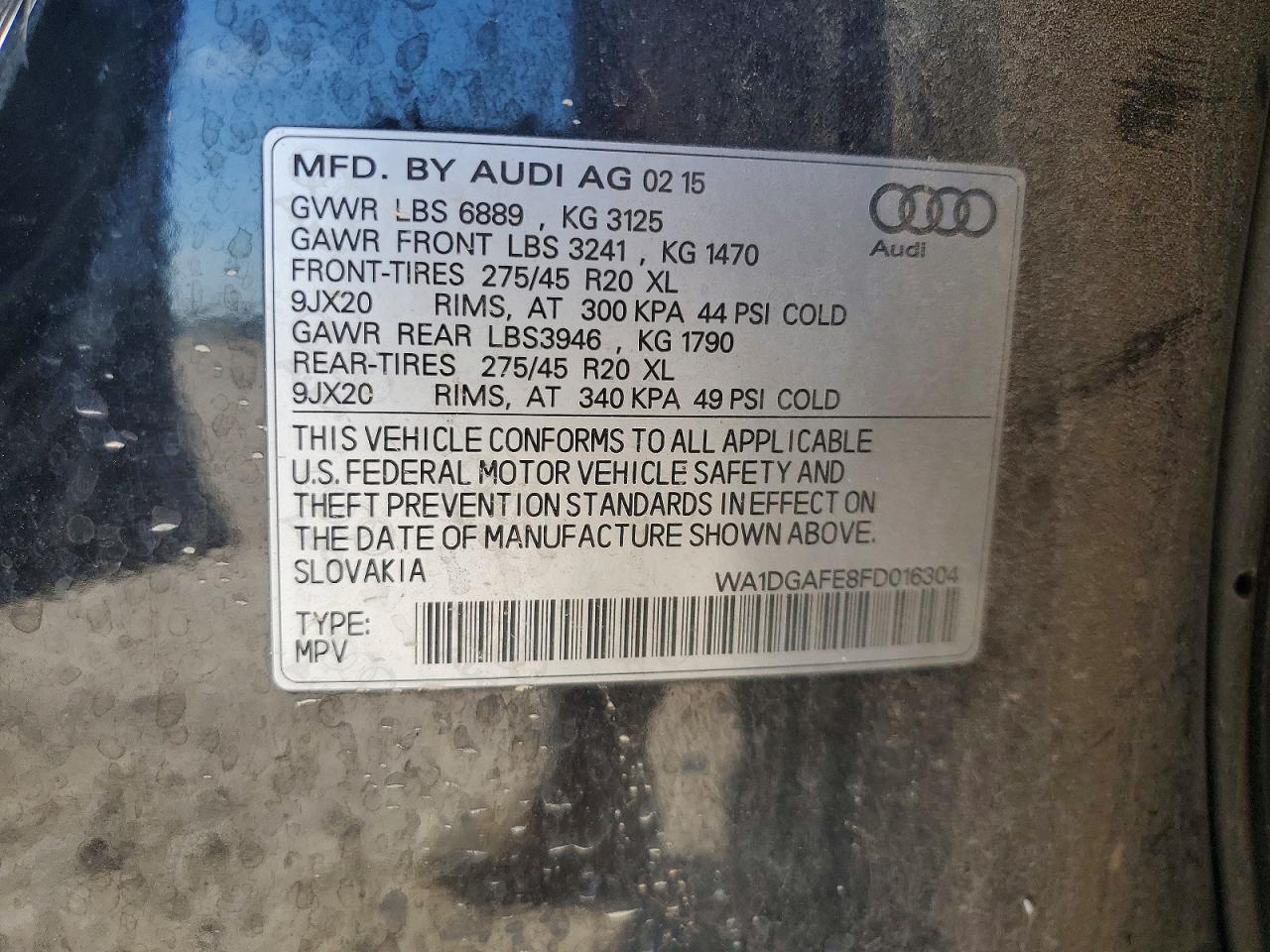2015 AUDI Q7