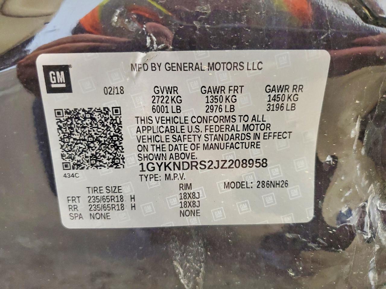 2018 CADILLAC XT5