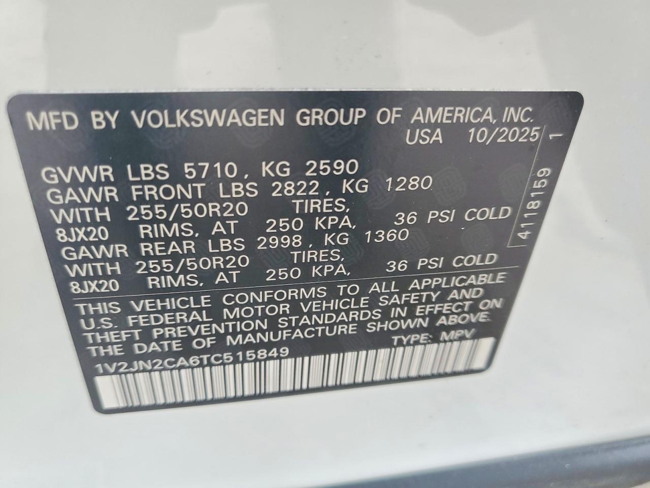 2026 VOLKSWAGEN ATLAS