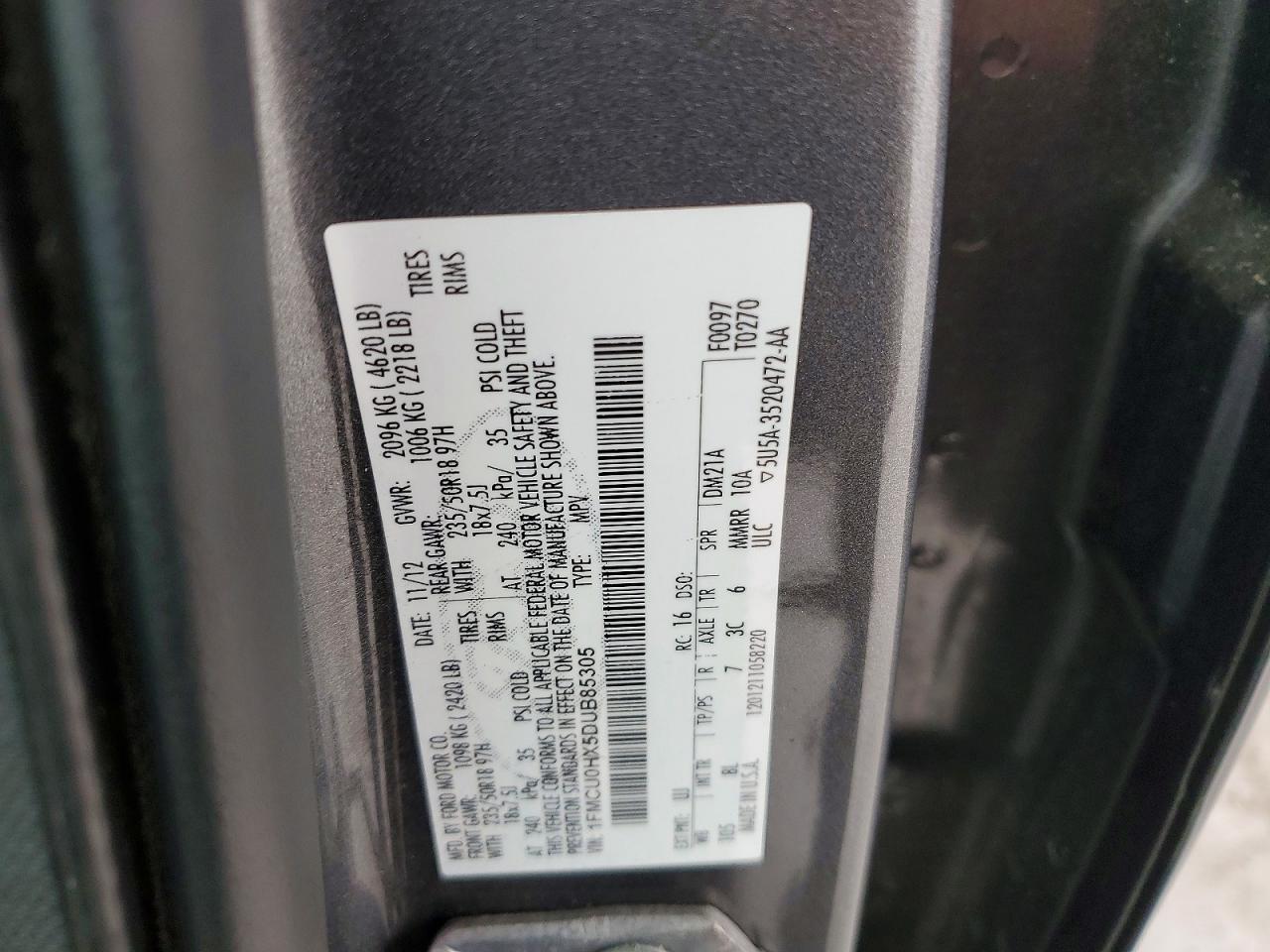 2013 FORD ESCAPE