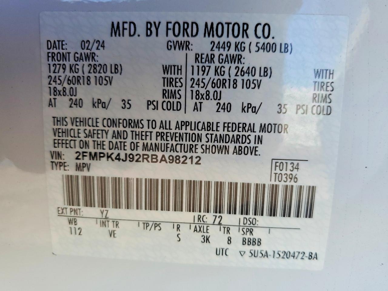 2024 FORD EDGE