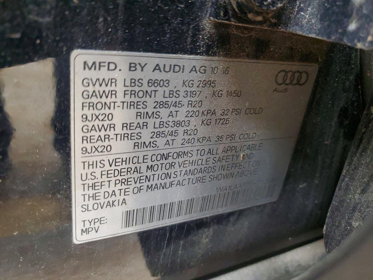 2017 AUDI Q7