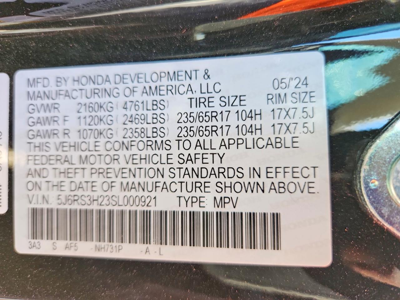 2025 HONDA CRV
