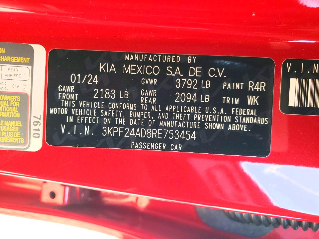 2024 KIA FORTE