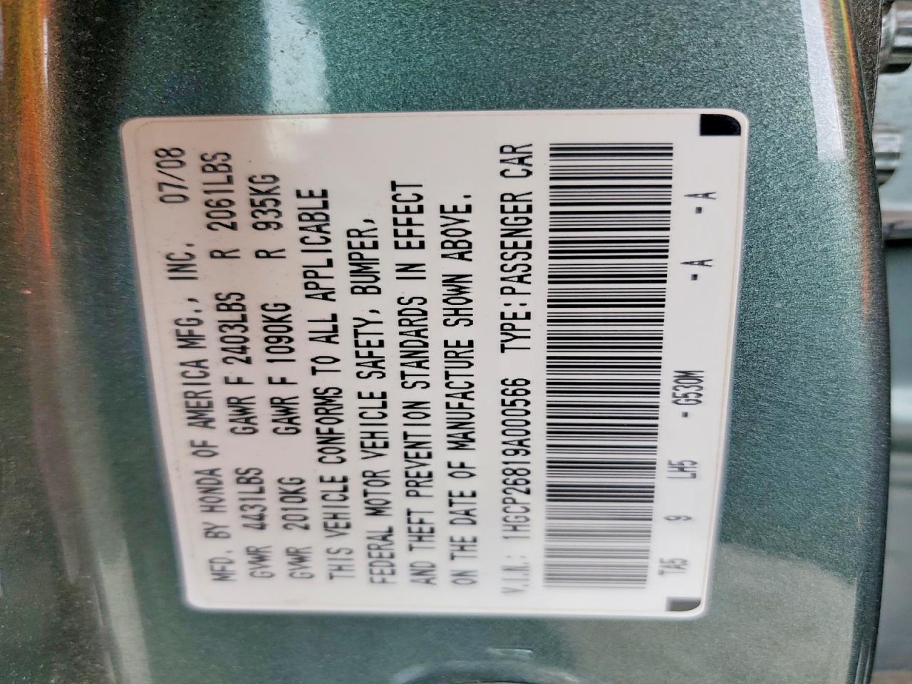 2009 HONDA ACCORD