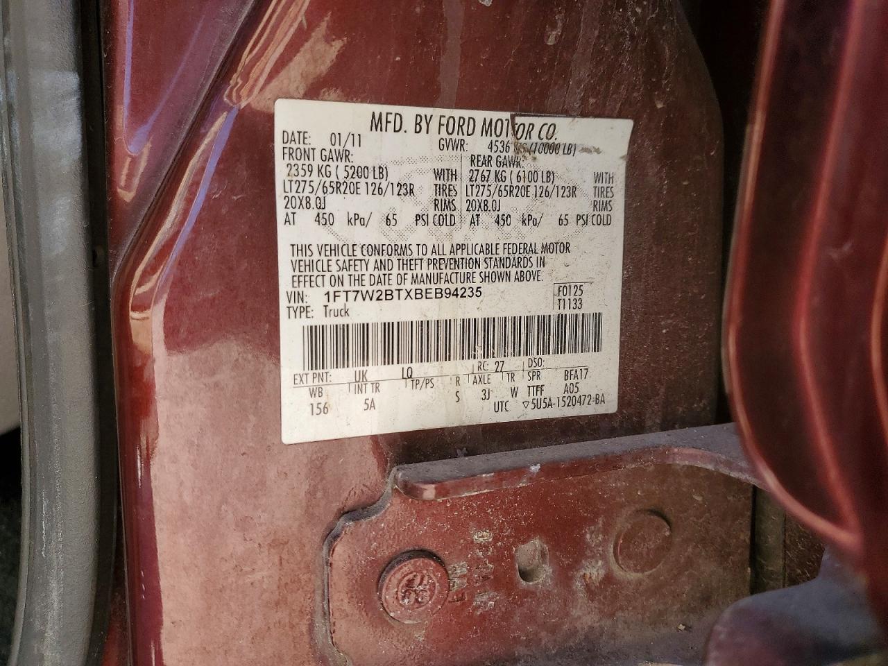 2011 FORD F250