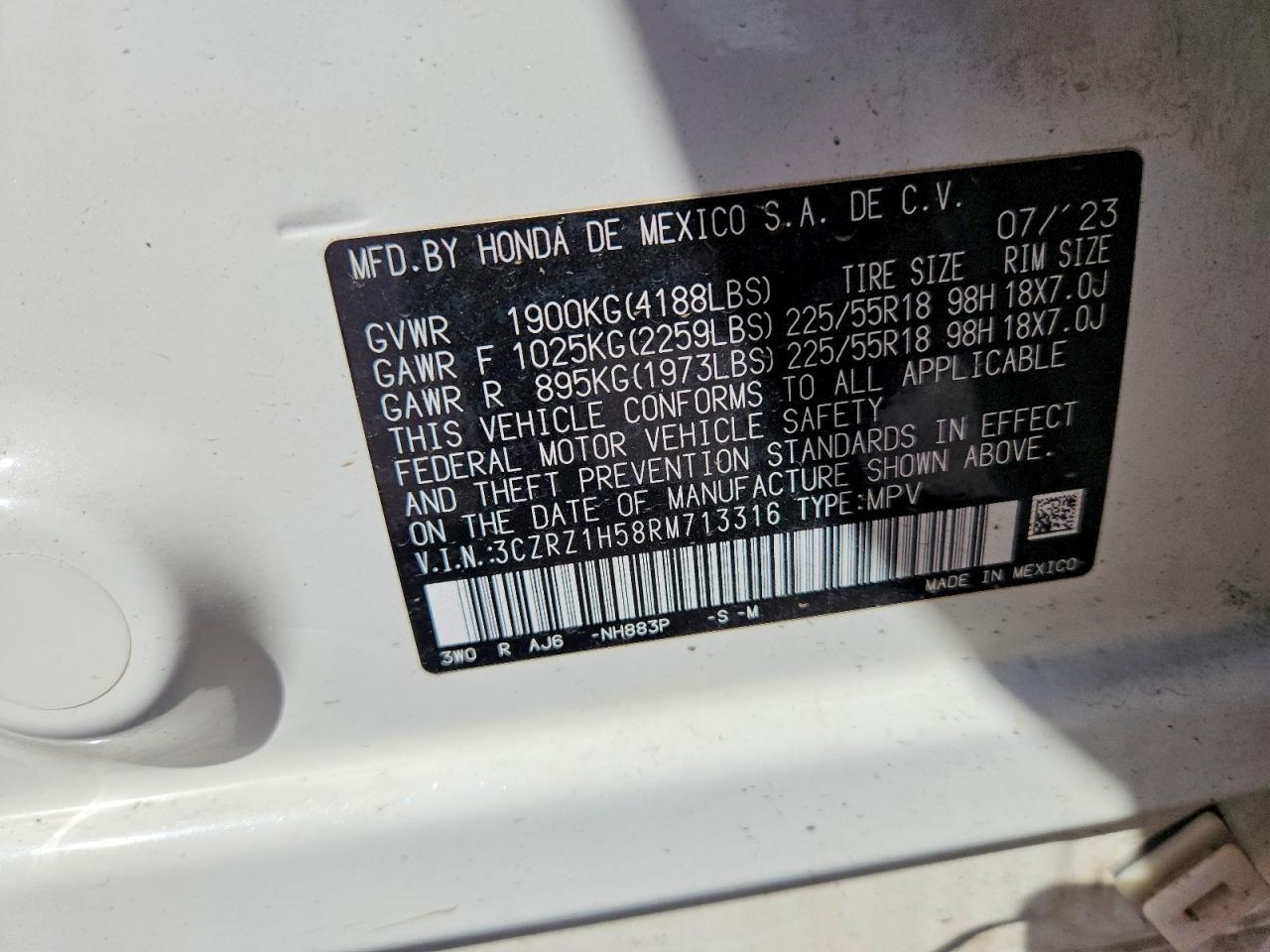 2024 HONDA HR-V