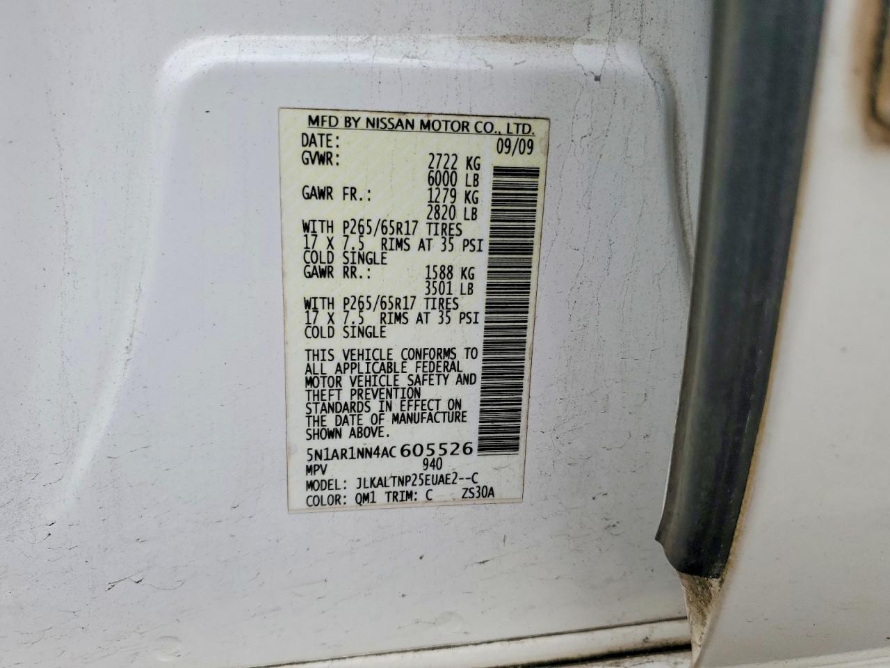 2010 NISSAN PATHFINDER