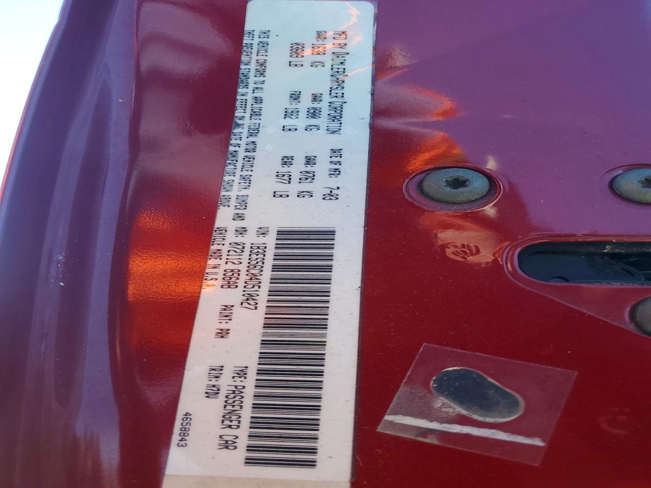 2004 DODGE NEON