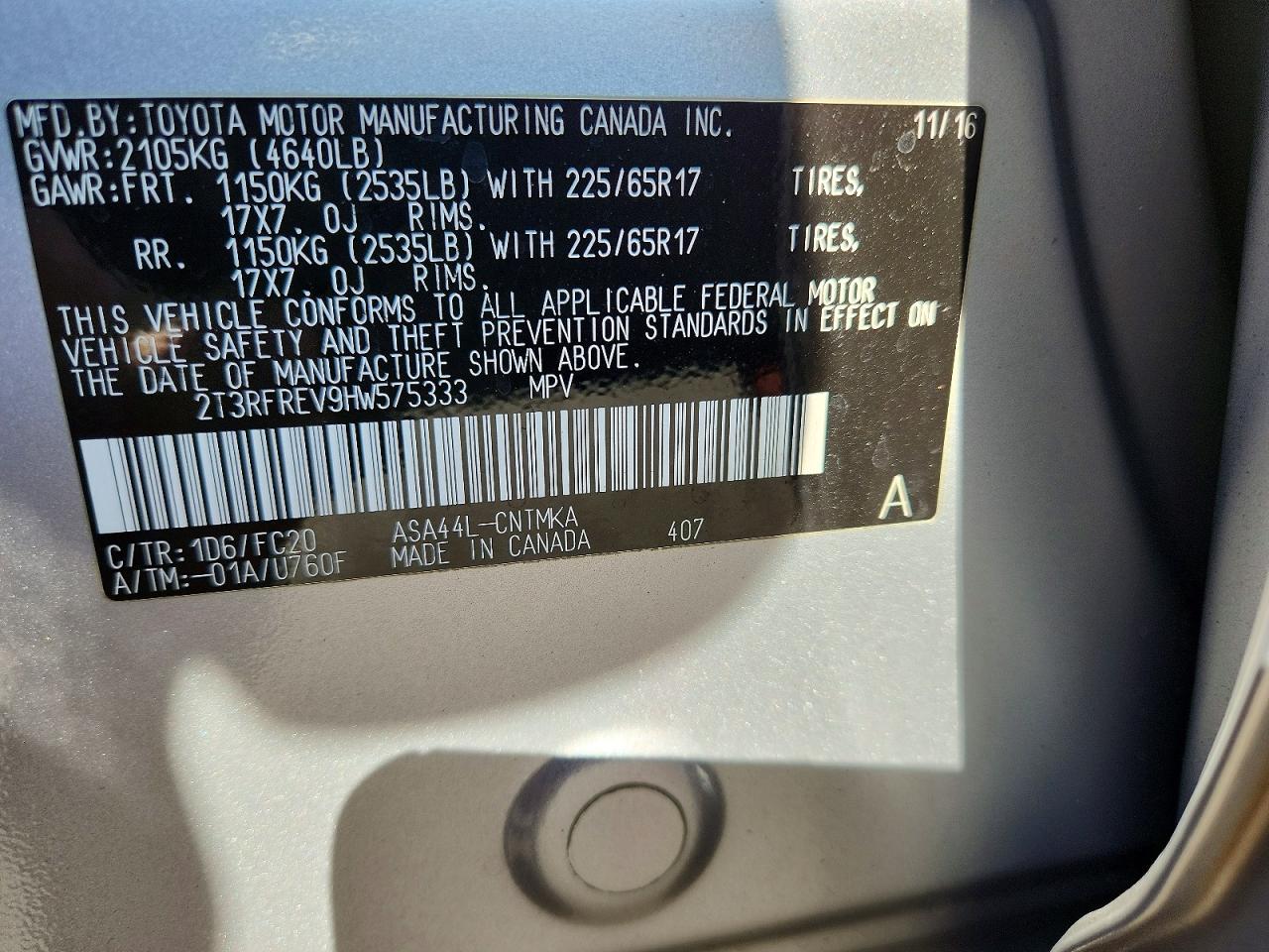 2017 TOYOTA RAV4