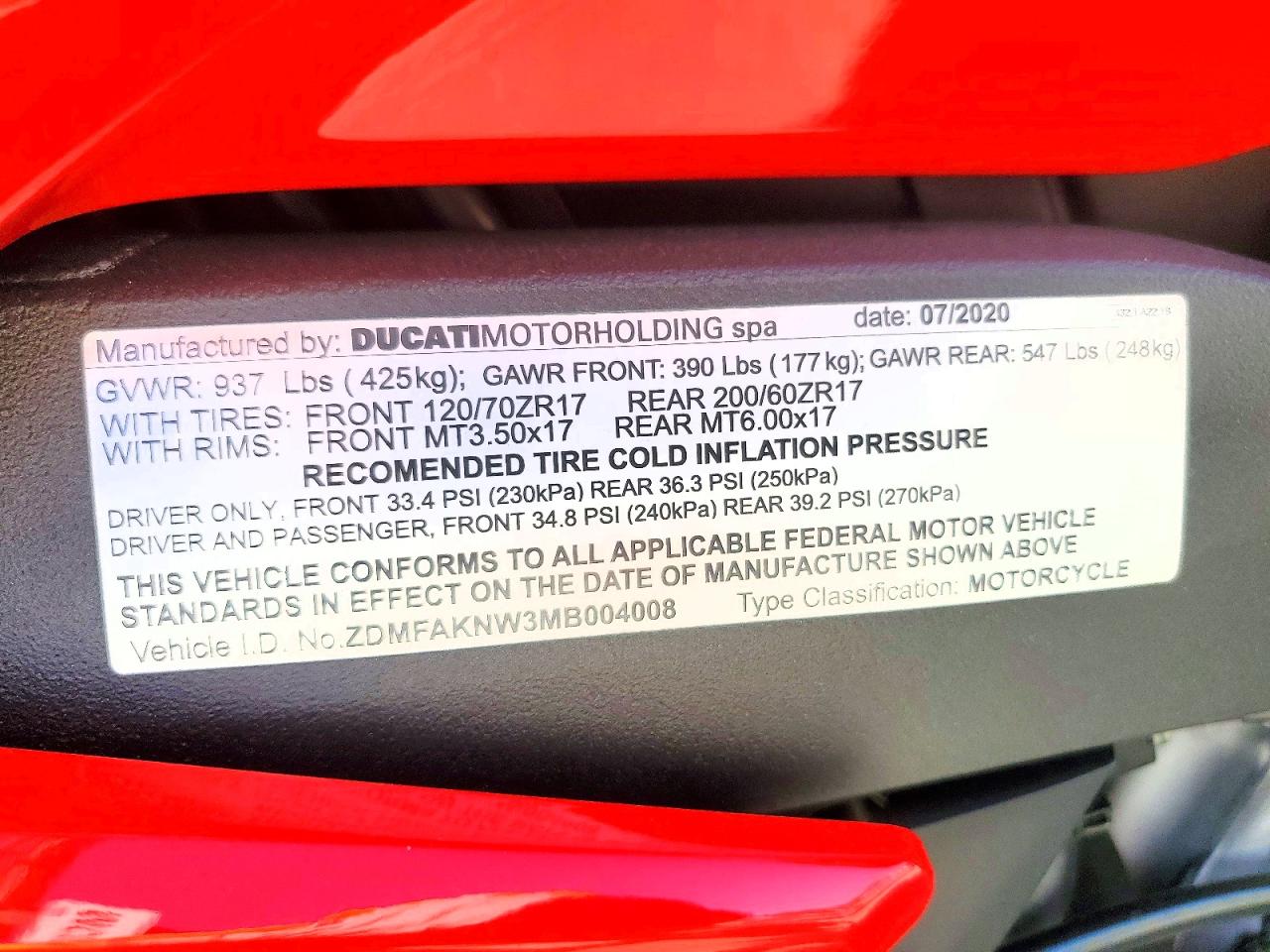 2021 DUCATI STREETFIGH