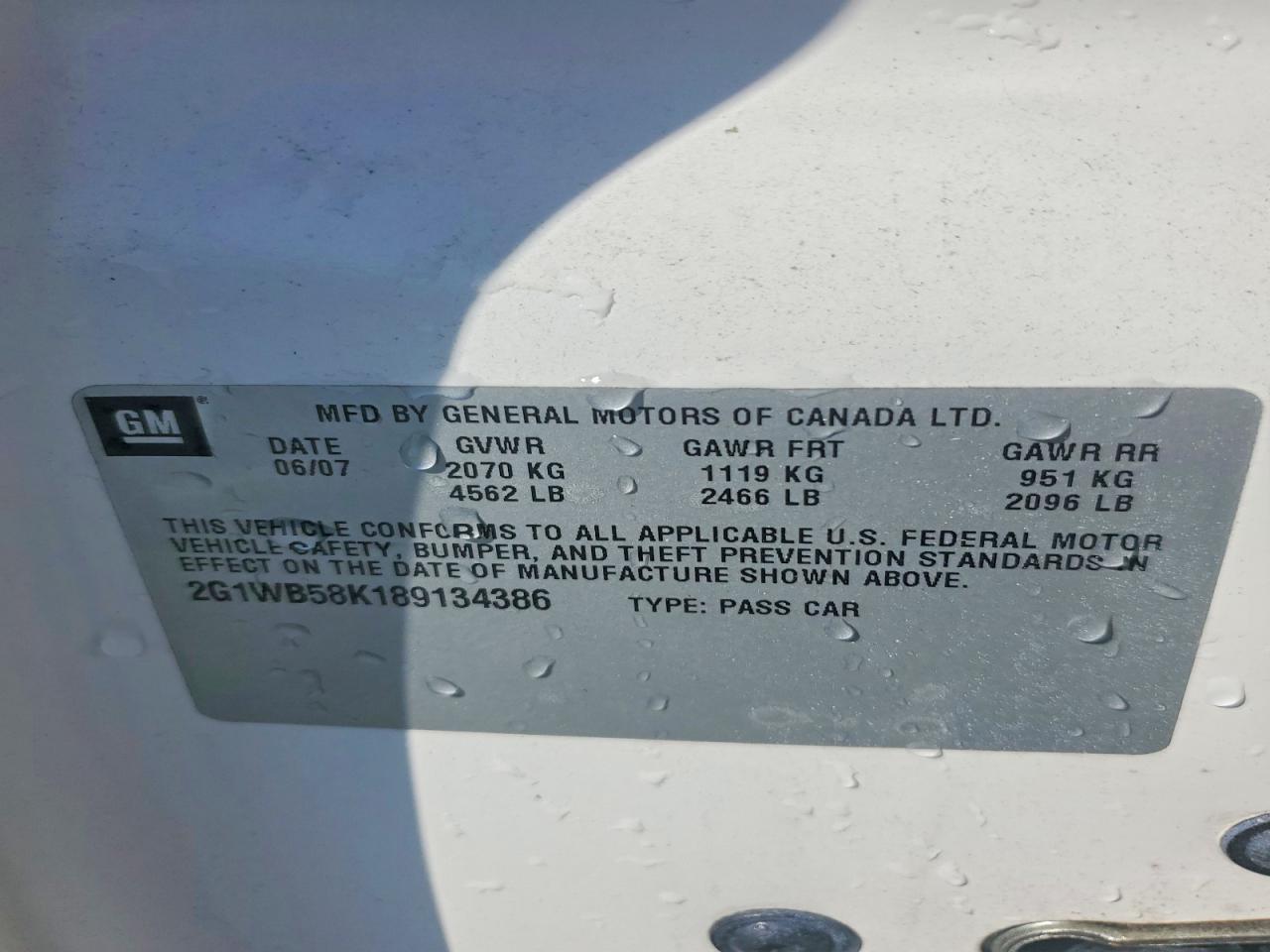 2008 CHEVROLET IMPALA
