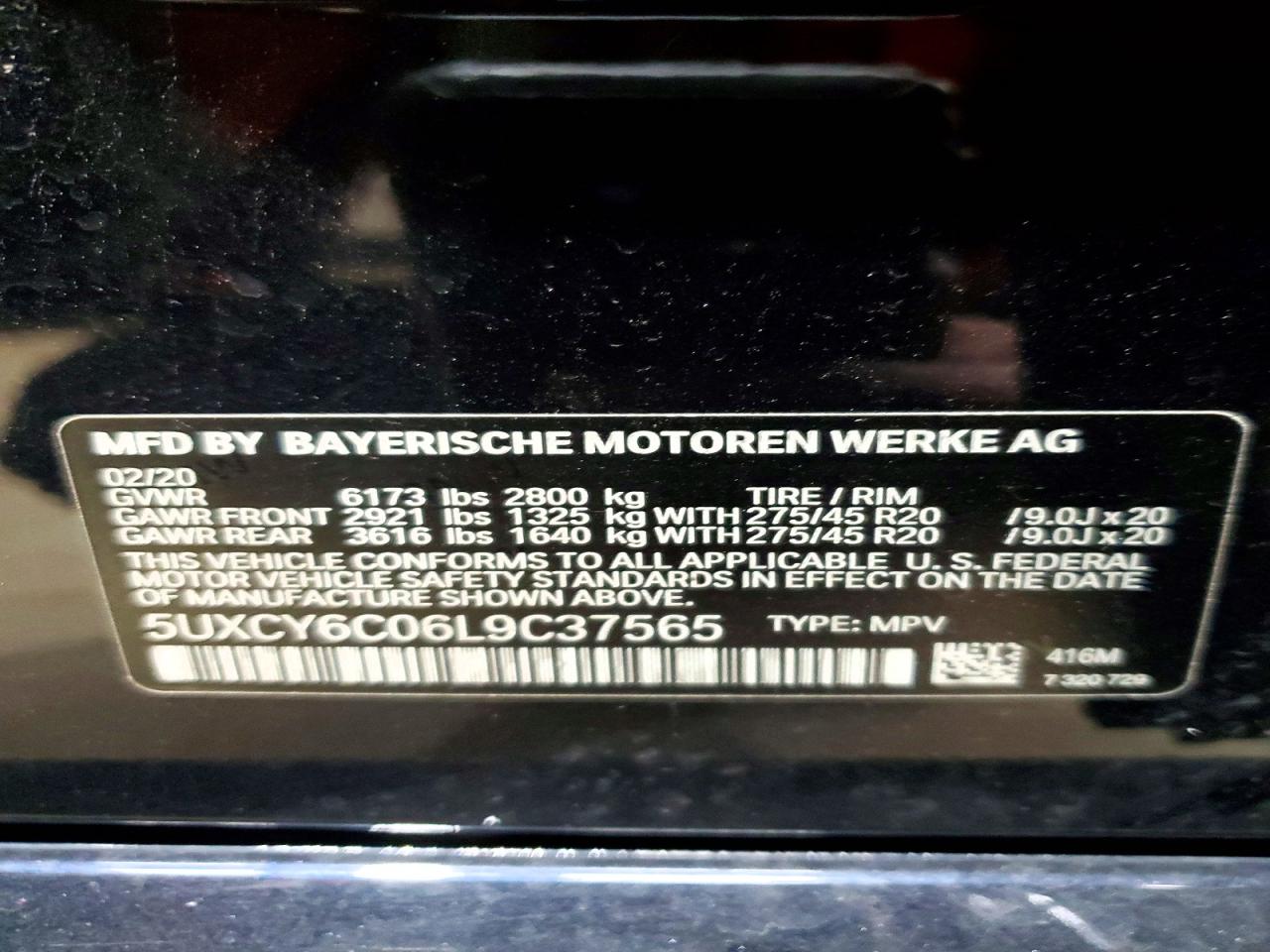 2020 BMW X6