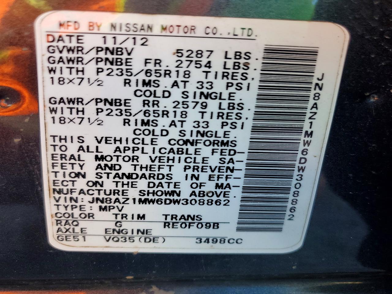 2013 NISSAN MURANO