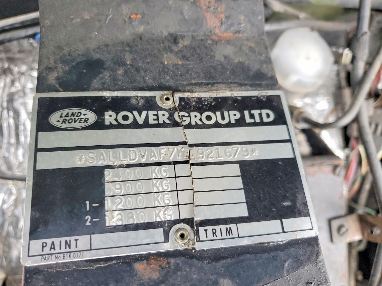 1993 LAND ROVER DEFENDER